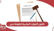 قانون الموارد البشرية لحكومة دبي 2024 pdf