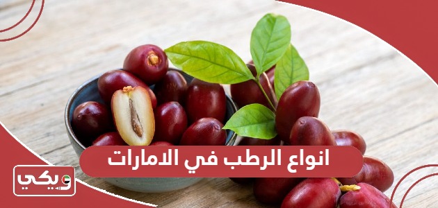 ما هي انواع الرطب في الامارات